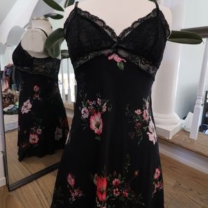 INC black silk dress size small